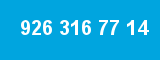 926 316 77 14